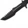 Cutit de vanatoare ideallstore®, survival spirit, otel inoxidabil, amnar, 30.5 cm, negru, teaca inclusa