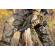 Cutit de vanatoare ideallstore®, survival spirit, otel inoxidabil, amnar, 30.5 cm, negru, teaca inclusa