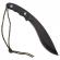 Cutit tip maceta ideallstore®, mini kukri, negru, 30 cm, teaca inclusa