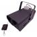 Masina de fum cu led-uri ideallstore®, party fiesta, 600 w, metalic, jocuri de lumini, negru, telecomanda inclusa