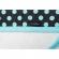 Prosop de baie cu broderie girafa 80x80 womar zaffiro alb/turcoaz/gri inchis