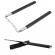 Set nunceag, 31 cm si baston telescopic 65 cm, argintiu