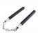 Set nunceag, 31 cm si box negru craniu