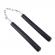 Set nunceag, 31 cm si box negru craniu