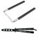 Set nunceag, 31 cm si briceag fluture, 22 cm, negru