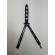 Set nunceag, 31 cm si briceag fluture, 22 cm, negru