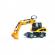 Excavator pe roti cat bruder