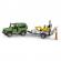 Masina de teren land rover defender cu remorca si micro excavator jcb cu muncitor