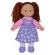 Papusa flower dolly din material textil 38 cm cu parul maroniu