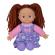 Papusa flower dolly din material textil 38 cm cu parul maroniu