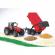 Tractor massey ferguson 7480 cu remorca basculabila bruder