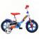 Bicicleta copii dino bikes 10 inch 108 sport alb si albastru