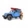 Jeep wrangler rubicon unlimited cu caiac si figurina bruder