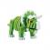 Puzzle 3d spuma dino triceraptos 63 piese toi-toys verde