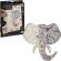 Puzzle lemn elefant, 137 piese, 30x22.5 cm grafix