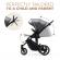 Carucior 2 in 1 kinderkraft prime 2 shadow grey