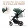 Carucior copii 2 in 1 kinderkraft prime 2 dark green