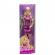 Papusa barbie fashionistas blonda cu rochita roz metalica