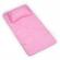 Sac de dormit de bumbac cu perna si fermoar 140x75 cm nativo dreams roz