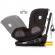 Scaun auto chipolino peak i-size 40-150 cm obsidian cu sistem isofix