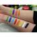 Set pictura pe fata colour splash 12 culori, 2 pulbere cu sclipici tytoo