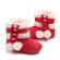 Cizmulite cu blanita si ciucurei - red (marime disponibila: 9-12 luni (marimea