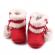 Cizmulite cu blanita si ciucurei - red (marime disponibila: 9-12 luni (marimea