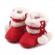 Cizmulite cu blanita si ciucurei - red (marime disponibila: 9-12 luni (marimea