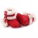 Cizmulite cu blanita si ciucurei - red (marime disponibila: 9-12 luni (marimea