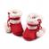 Cizmulite cu blanita si ciucurei - red (marime disponibila: 9-12 luni (marimea