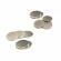 Set 10 magneti foarte puternici, gri, disc, simplu, 15 mm x 2 mm