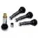 Set 4 valve metalice cromate cu capac hexagonal
