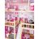 Casuta de papusi din lemn cu iluminare led si mobilier ecotoys hm006391