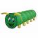 Cort de joaca pentru copii cu tunel ecotoys 8601 - omida verde