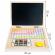 Laptop educational din lemn cu magnet si taste din lemn ecotoys g068 - alb