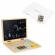 Laptop educational din lemn cu magnet si taste din lemn ecotoys g068 - alb