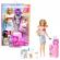 Papusa barbie cu accesorii voiaj