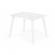 Set de masa cu doua scaune pentru copii ecotoys esc-w-0288a - alb