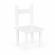 Set de masa cu doua scaune pentru copii ecotoys esc-w-0288a - alb
