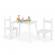 Set de masa cu doua scaune pentru copii ecotoys esc-w-0288a - alb