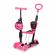 Trotineta 5 in 1 cu sezut si 3 roti cu led ecotoys ym-sw-6 - roz