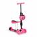 Trotineta 5 in 1 cu sezut si 3 roti cu led ecotoys ym-sw-6 - roz