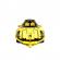 Jucarie tip lego tehnic de constructie masina sport galbena 414 piese