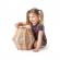 Set constructie din lemn - caramizi natur karla 200 piese