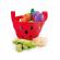 Set de joaca - cos cu legume din material textil 8 piese