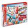 Set de joaca din lemn domino, fabrica de roboti, 122 piese