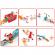 Set de joaca din lemn domino, fabrica de roboti, 122 piese