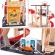 Set de joaca din lemn hape - garaj cu cascadorii gearhead