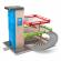 Set de joaca din lemn woodyland - garaj cu lift si accesorii