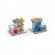 Set de joaca trenulet din lemn cu servicii de urgenta hape 55 piese